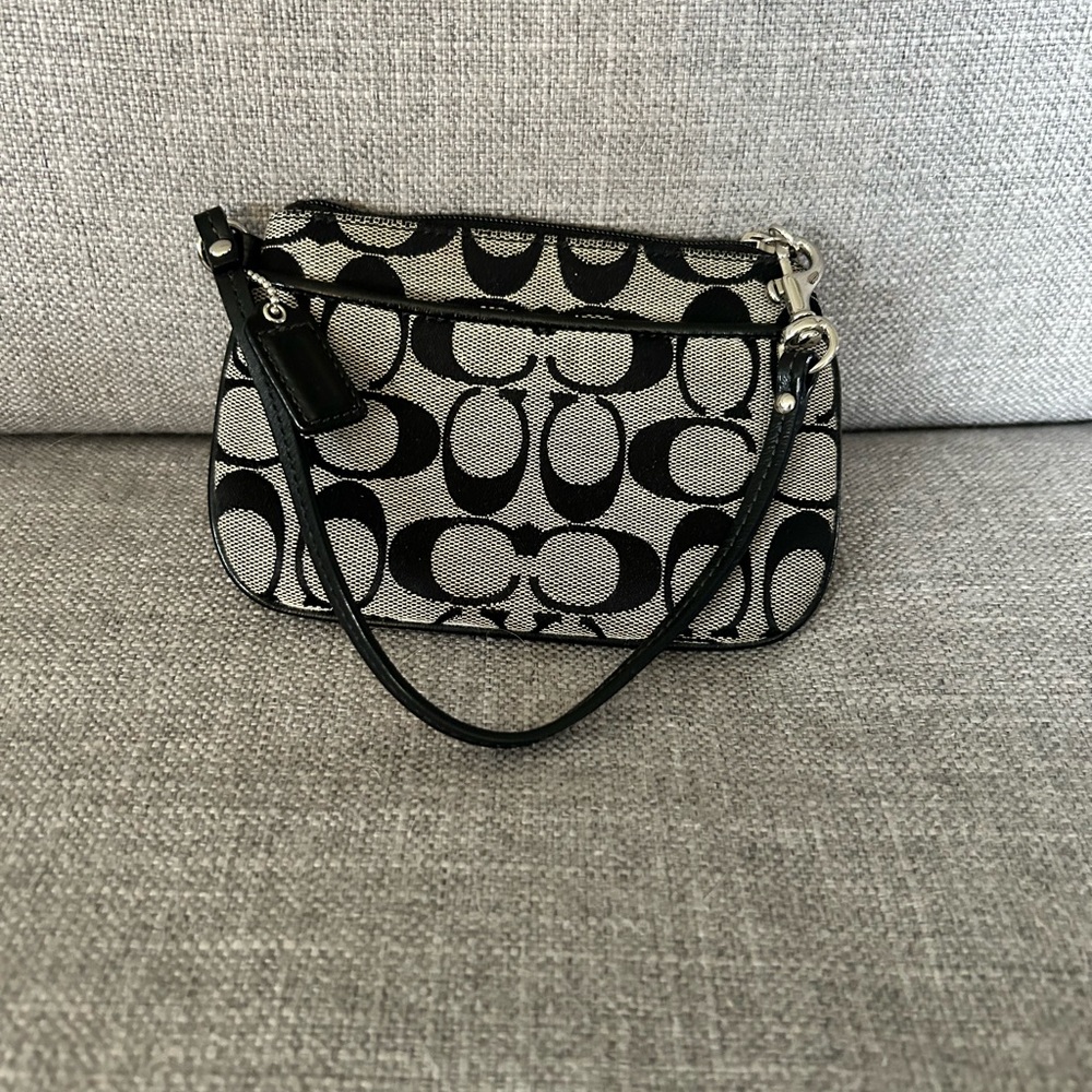Small coach wristlet